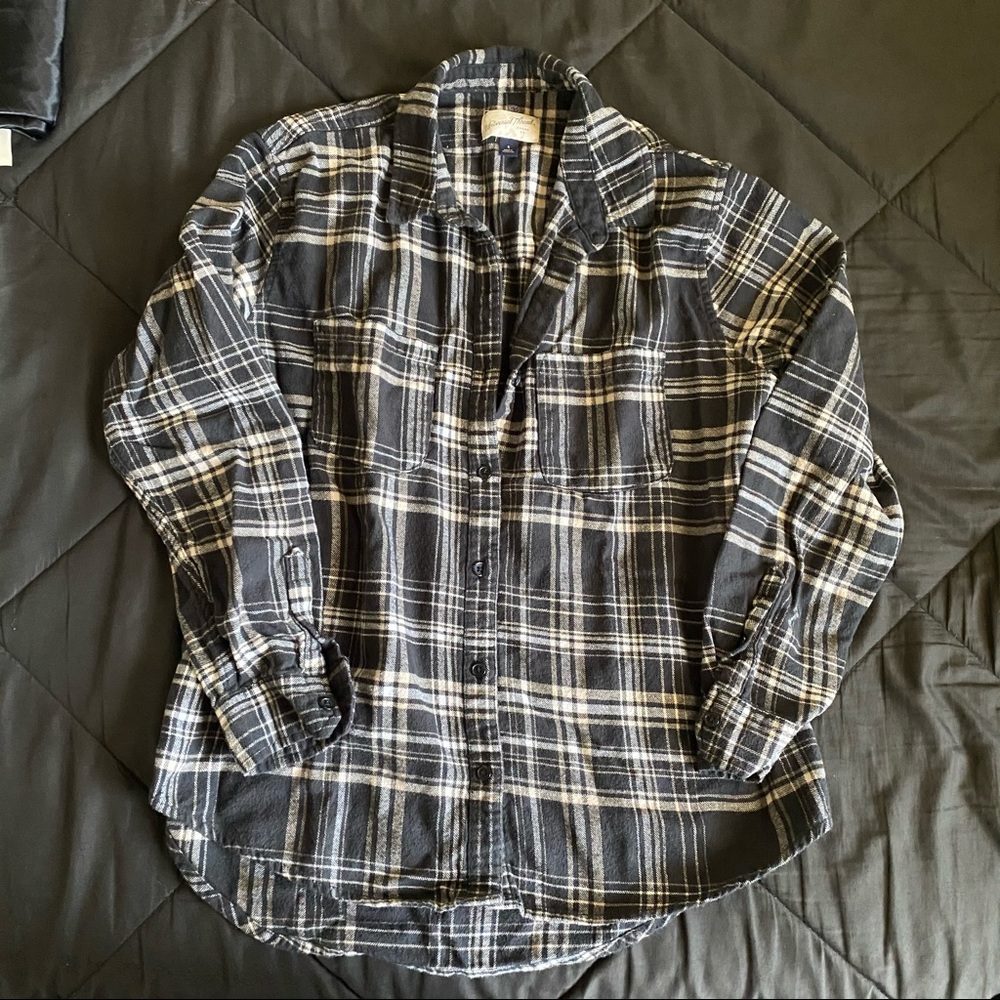GRAY/BLACK FLANNEL